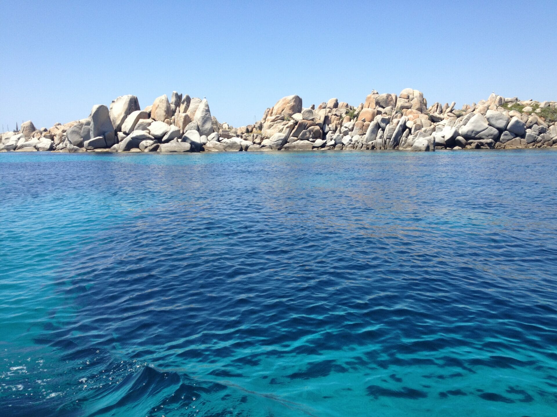 Shades of blue at Lavezzi Island