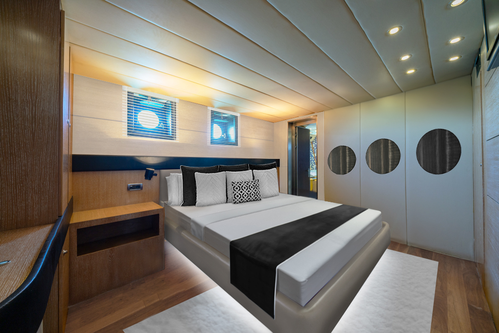 Motor Yacht Gemaya - Abeking Rasmussen - VIP cabin