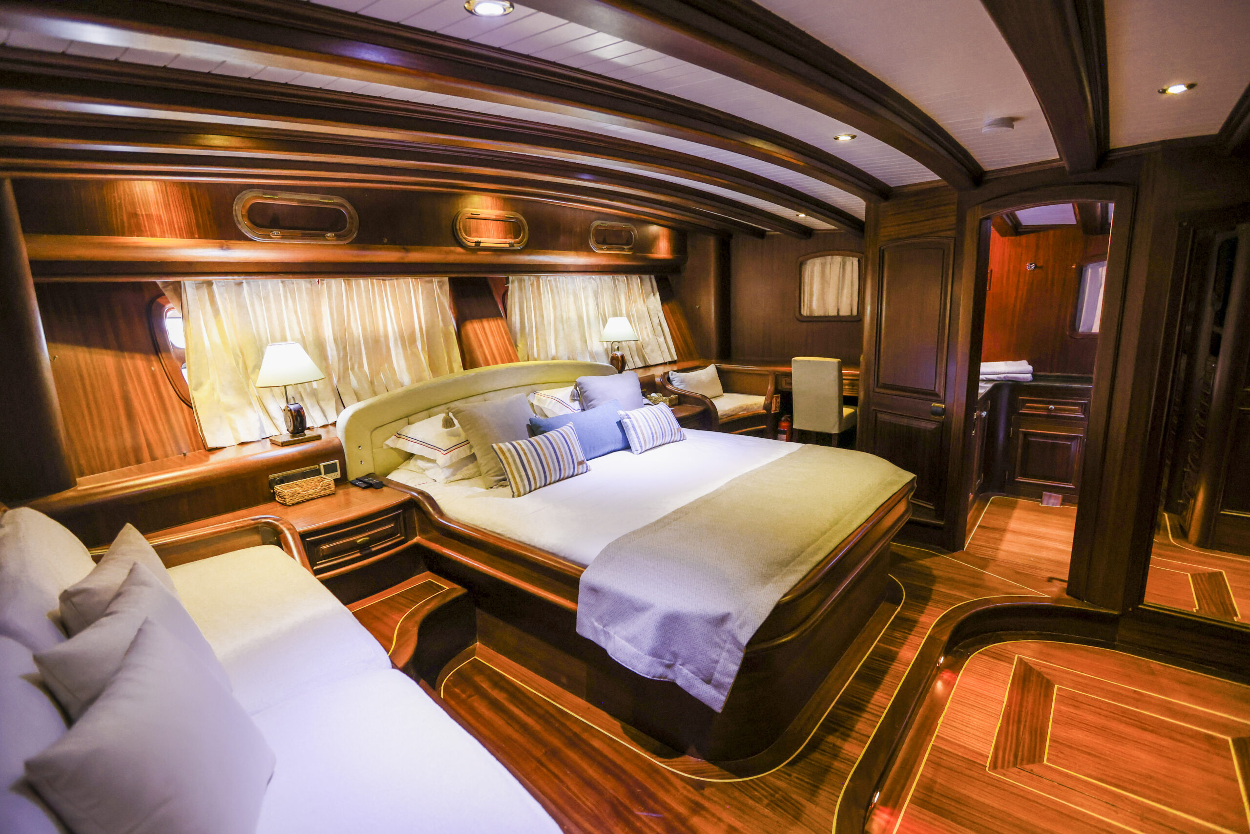 Lady Christa gulet for charter - master guest cabin